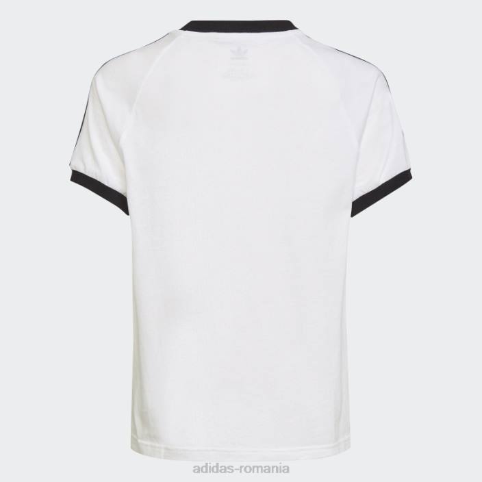 Adidas tricou alb adicolor cu 3 dungi adidas copii alb 2JBN18291