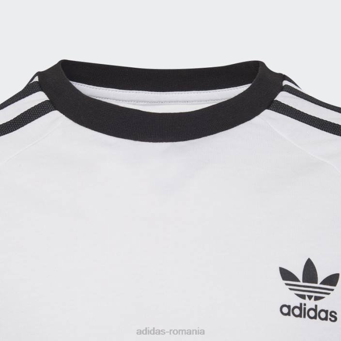 Adidas tricou alb adicolor cu 3 dungi adidas copii alb 2JBN18291