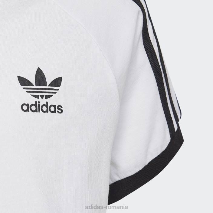 Adidas tricou alb adicolor cu 3 dungi adidas copii alb 2JBN18291