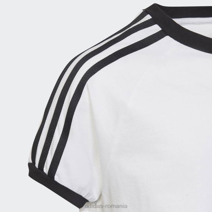 Adidas tricou alb adicolor cu 3 dungi adidas copii alb 2JBN18291