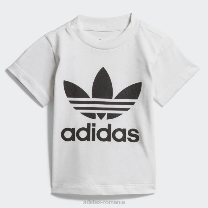 Adidas tricou alb adidas copii alb negru 2JBN11934