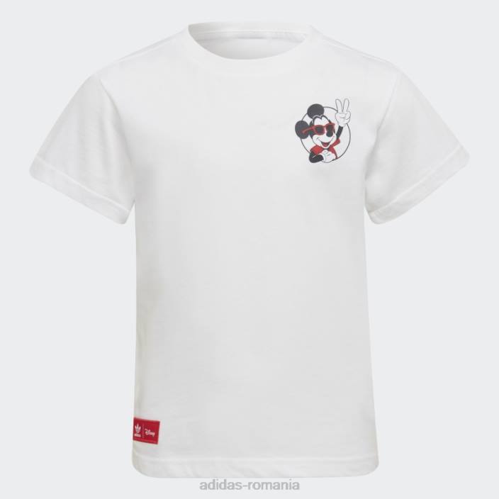 Adidas tricou alb disney mickey și prieteni copii alb 2JBN18820