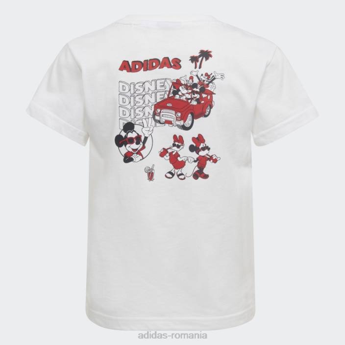 Adidas tricou alb disney mickey și prieteni copii alb 2JBN18820