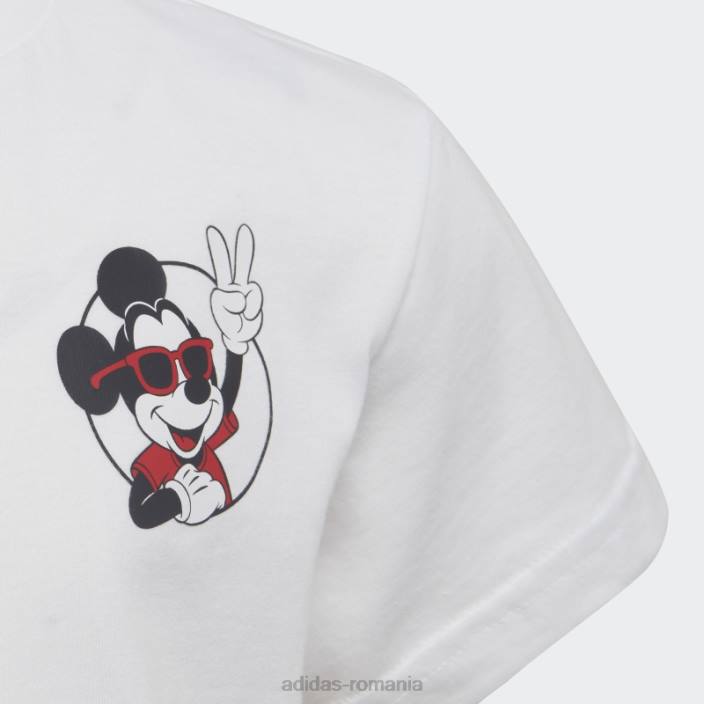 Adidas tricou alb disney mickey și prieteni copii alb 2JBN18820