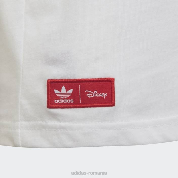 Adidas tricou alb disney mickey și prieteni copii alb 2JBN18820