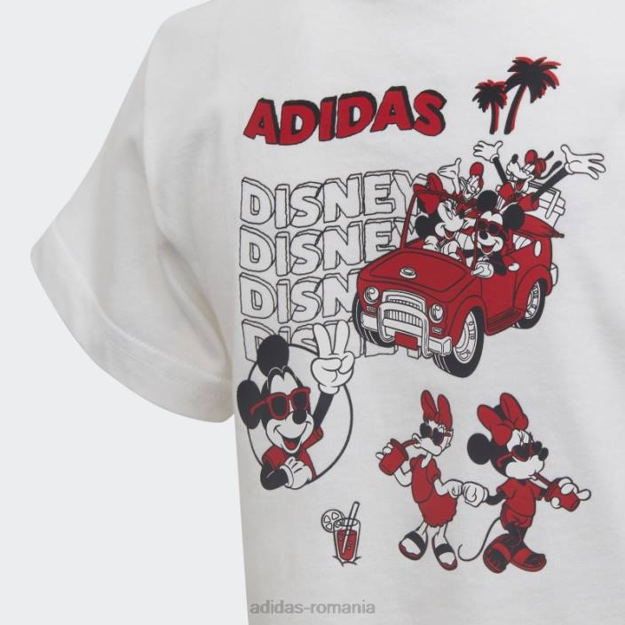 Adidas tricou alb disney mickey și prieteni copii alb 2JBN18820