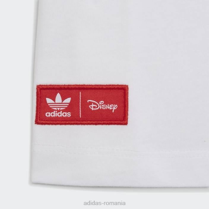 Adidas tricou alb elegant de Disney Mickey și prietenii copii alb 2JBN18869