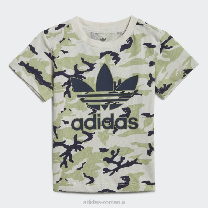Adidas tricou camo orbit gri adidas copii orbita gri/lime/marine 2JBN18897