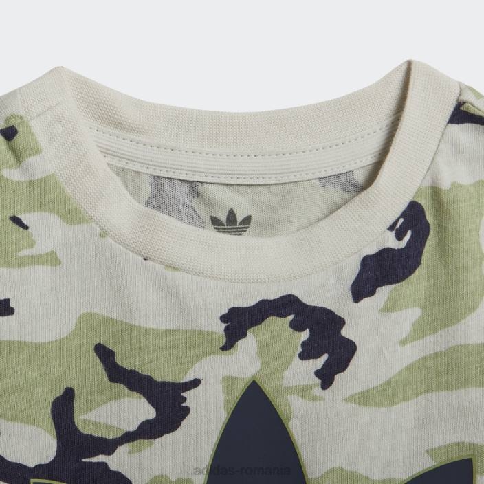 Adidas tricou camo orbit gri adidas copii orbita gri/lime/marine 2JBN18897