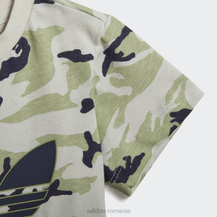 Adidas tricou camo orbit gri adidas copii orbita gri/lime/marine 2JBN18897