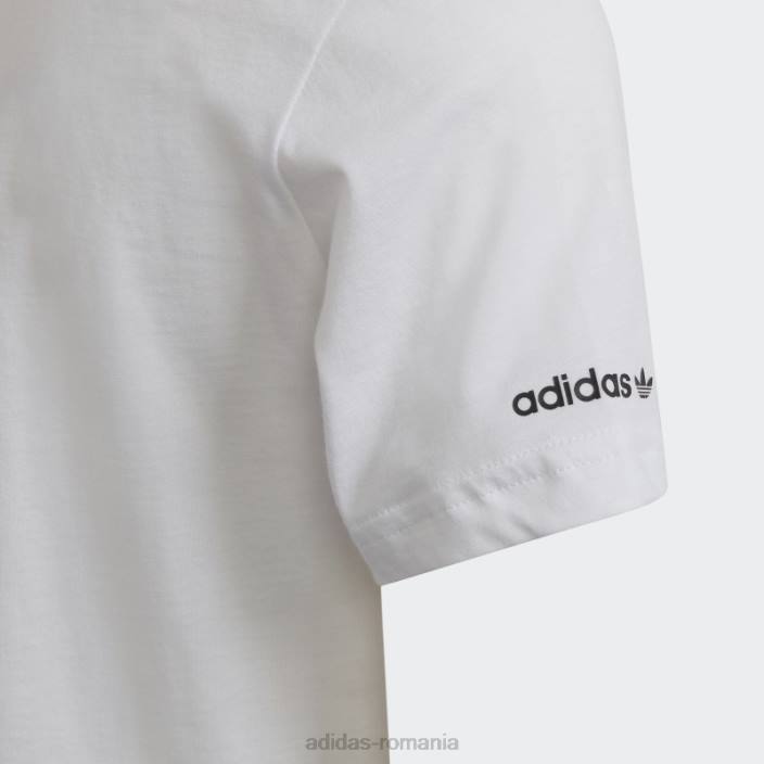 Adidas tricou colecție sprt alb fierbinte copii alb 2JBN18856