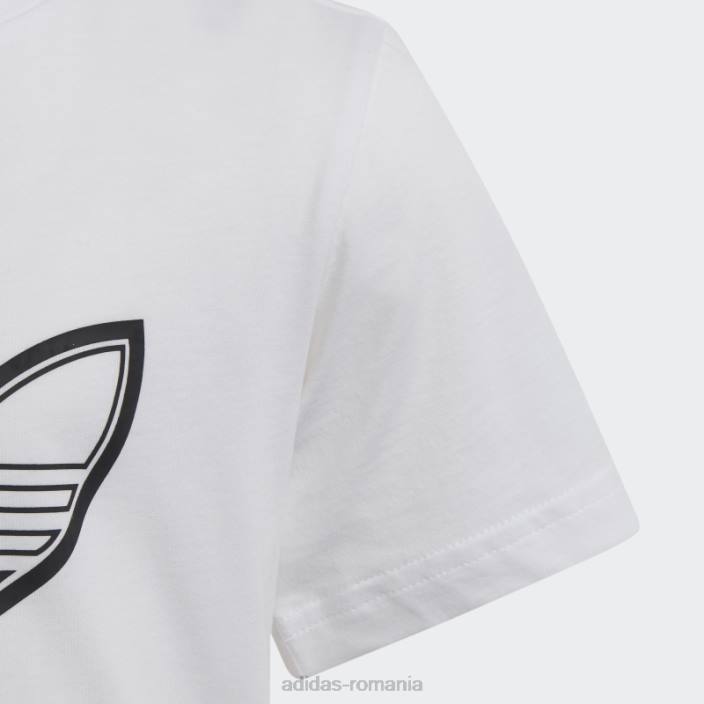 Adidas tricou colecție sprt alb fierbinte copii alb 2JBN18856