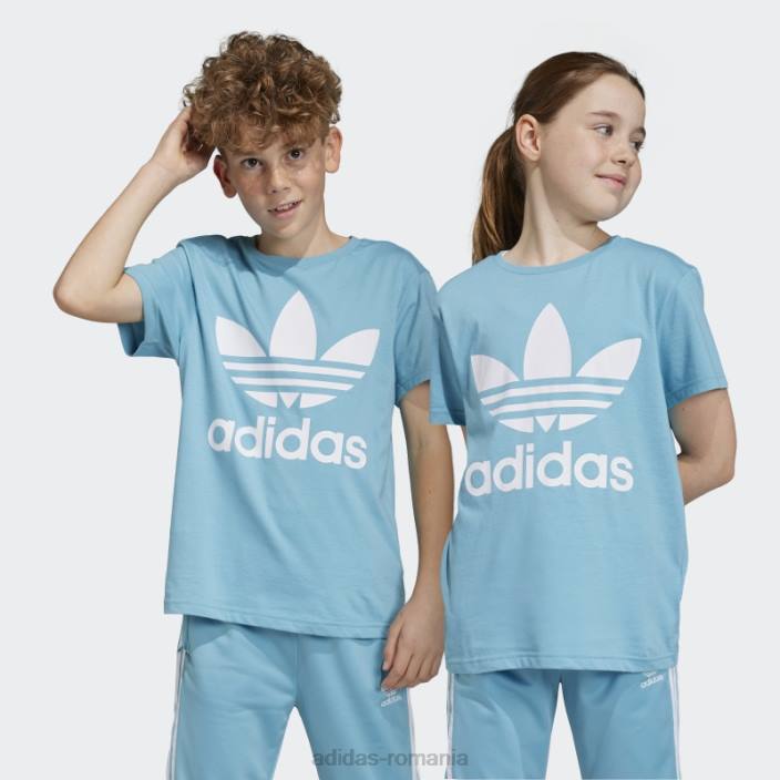 Adidas tricou cu trefoil albastru copii albastru 2JBN18430