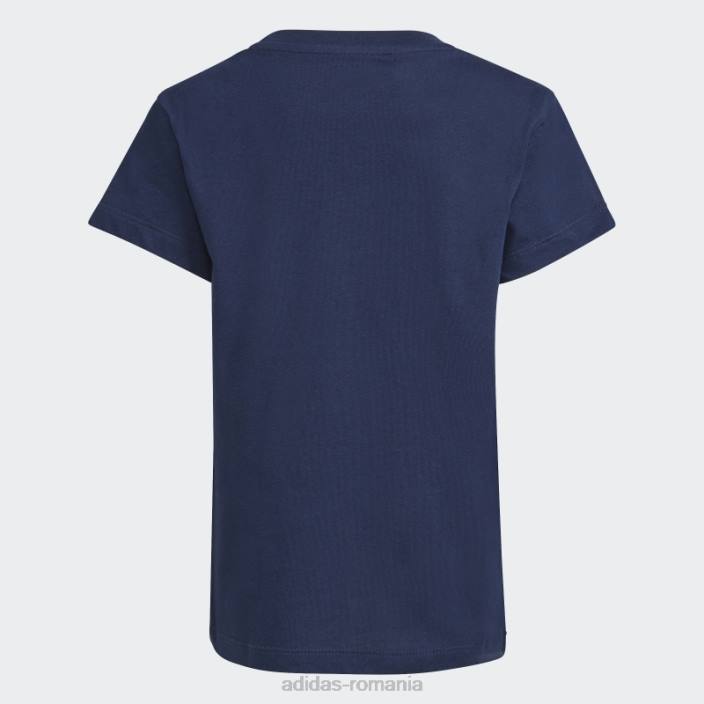 Adidas tricou cu trefoil bleumarin copii bleumarin/alb 2JBN3437