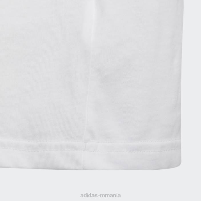 Adidas tricou de plajă cu grafic alb copii alb 2JBN18929