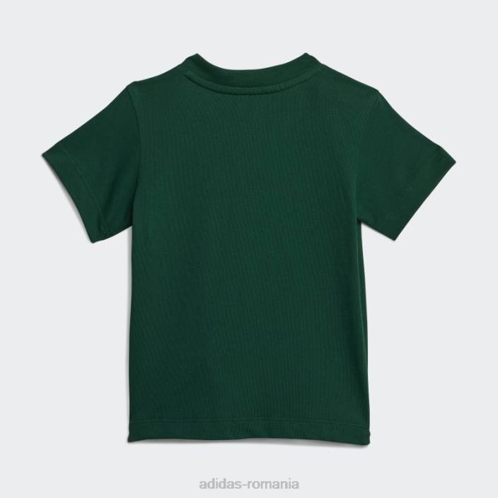 Adidas tricou elegant trefoil verde închis copii verde inchis 2JBN11743
