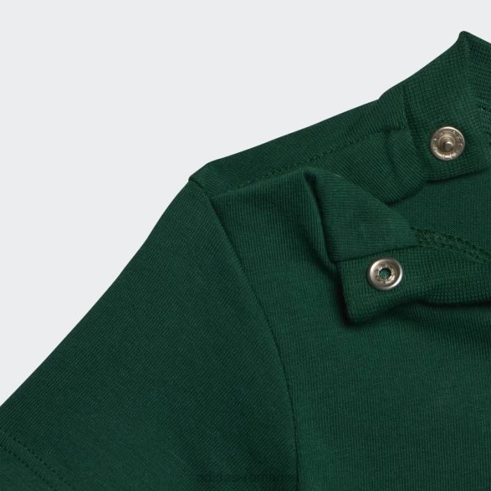 Adidas tricou elegant trefoil verde închis copii verde inchis 2JBN11743