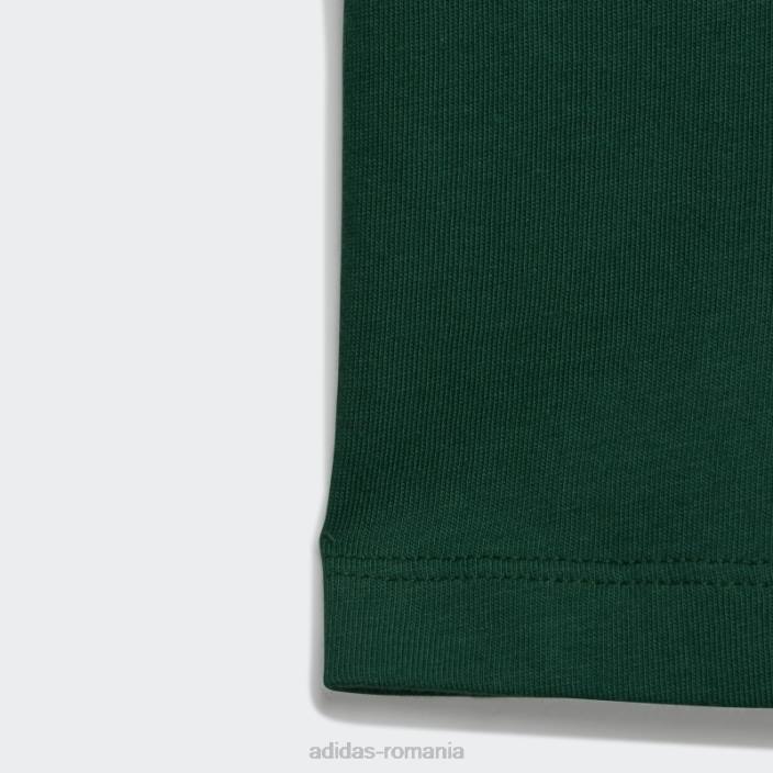 Adidas tricou elegant trefoil verde închis copii verde inchis 2JBN11743