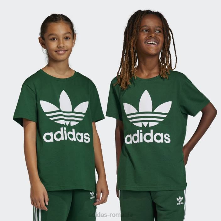 Adidas tricou fashion trefoil verde închis copii verde inchis 2JBN11737