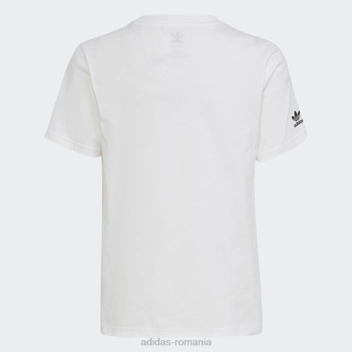 Adidas tricou grafic alb fierbinte adidas copii alb 2JBN18855