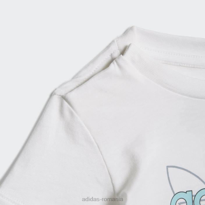 Adidas tricou grafic colecția sprt alb fierbinte copii alb 2JBN18903