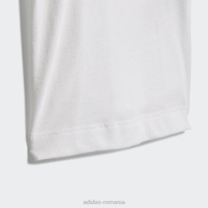 Adidas tricou grafic colecția sprt alb fierbinte copii alb 2JBN18903