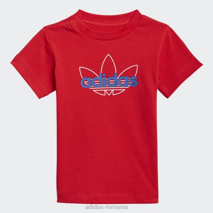 Adidas tricou grafic colecția sprt roșu fierbinte copii roșu 2JBN18894
