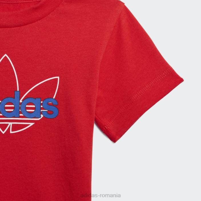 Adidas tricou grafic colecția sprt roșu fierbinte copii roșu 2JBN18894