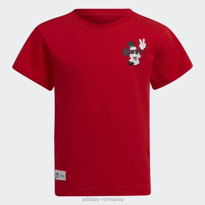 Adidas tricou roșu disney mickey și prieteni adidas copii roșu 2JBN18837