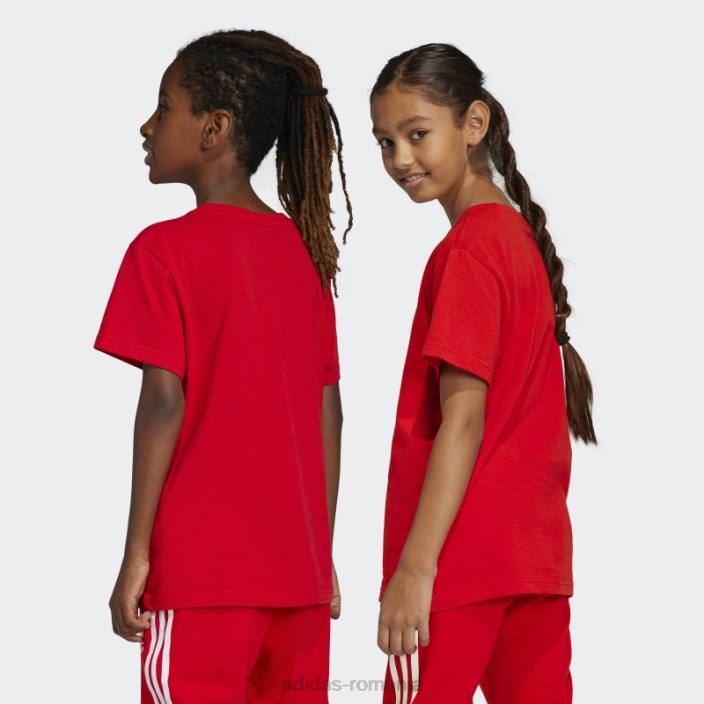 Adidas tricou trefoil de modă stacojiu copii stacojiu 2JBN18463