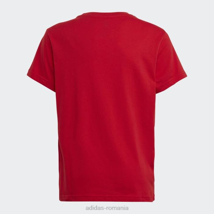 Adidas tricou trefoil de modă stacojiu copii stacojiu 2JBN18463