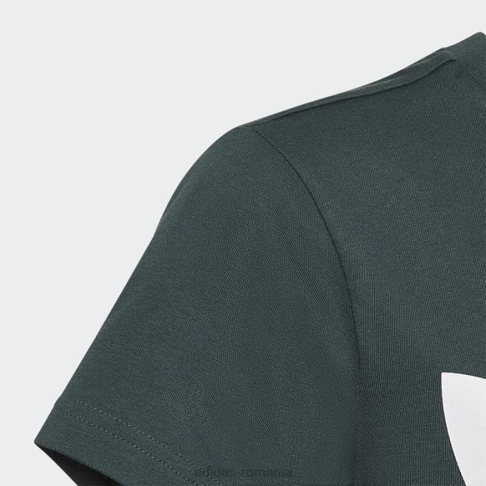 Adidas tricou trefoil verde mineral copii verde mineral 2JBN11986