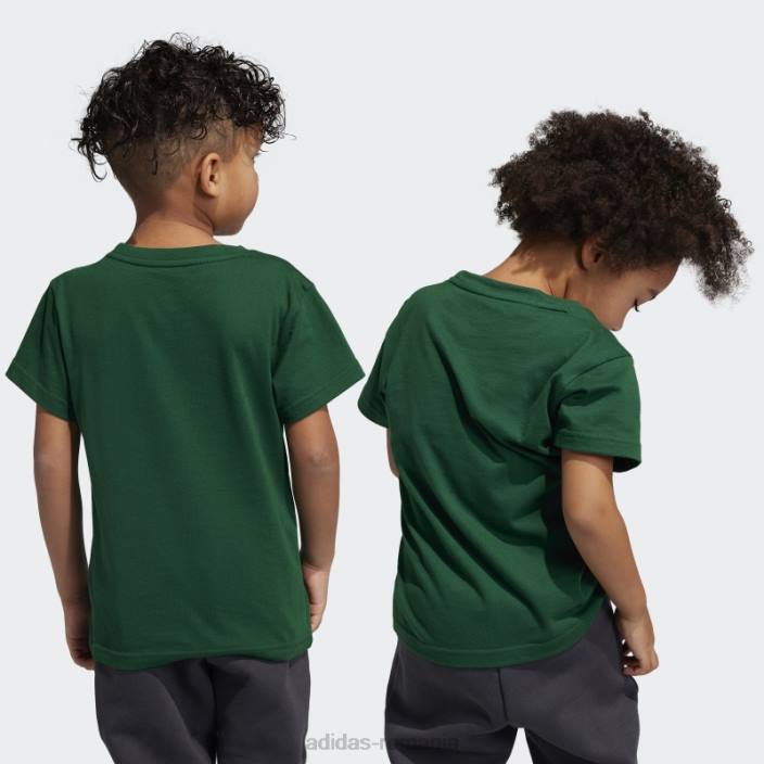 Adidas tricou verde închis adicolor trefoil adidas copii verde inchis 2JBN11937