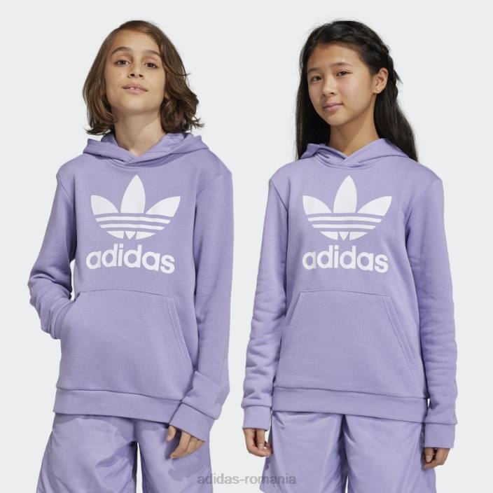 Adidas trifoil hanorac liliac copii liliac 2JBN18470