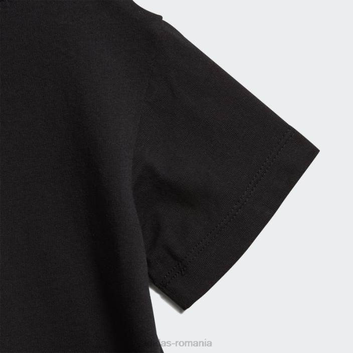 Adidas trifoil tee alb fierbinte copii alb negru 2JBN3323