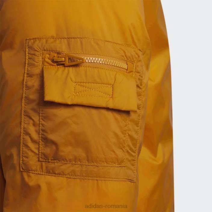 Adidas jachetă puf portocaliu ușoară focus nailon copii focus portocaliu/portocaliu 2JBN18640