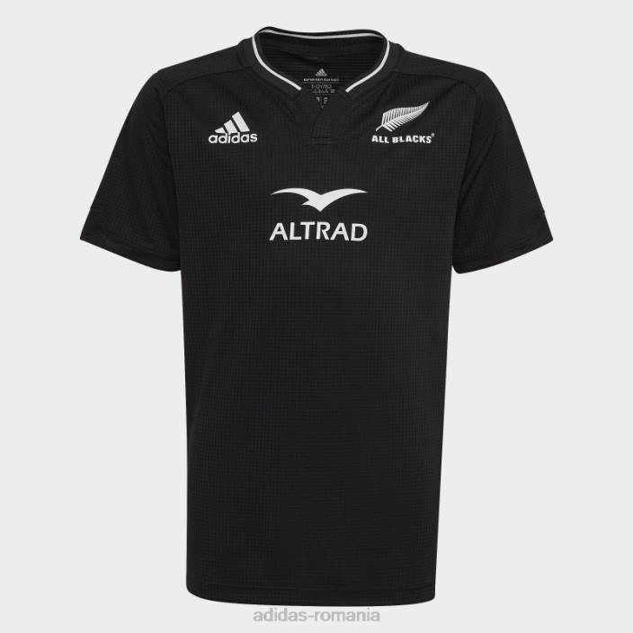 Adidas all blacks rugby home tricou alb elegant copii alb negru 2JBN3402