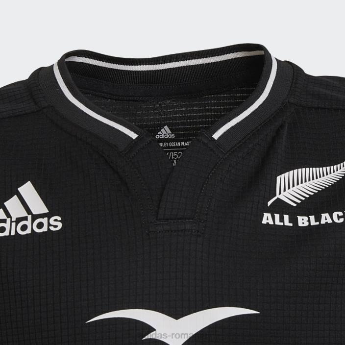 Adidas all blacks rugby home tricou alb elegant copii alb negru 2JBN3402