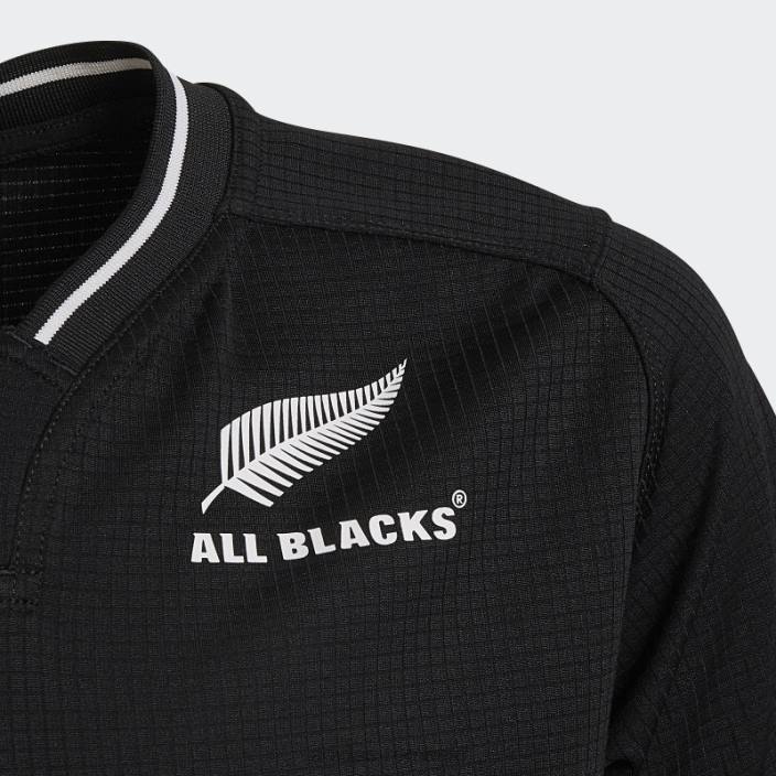 Adidas all blacks rugby home tricou alb elegant copii alb negru 2JBN3402