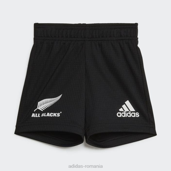 Adidas all blacks rugby replica home kit bebelus negru copii alb negru 2JBN18716