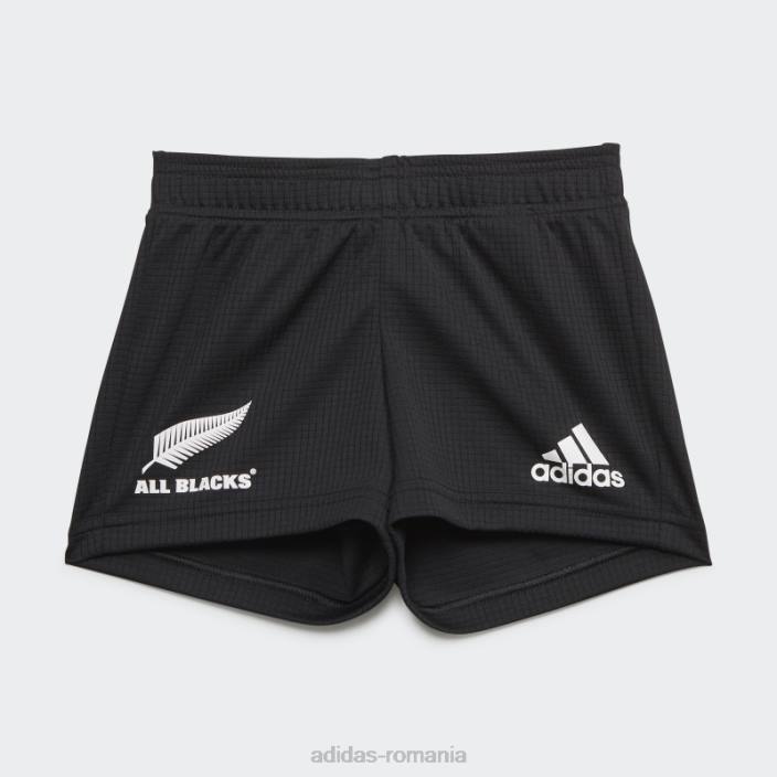 Adidas mini kit pentru rugby negru all blacks replica acasă copii alb negru 2JBN18611