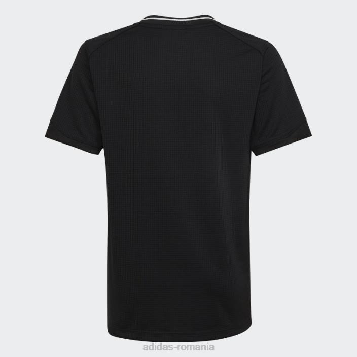 Adidas tricou acasă rugby all blacks negru copii alb negru 2JBN18541