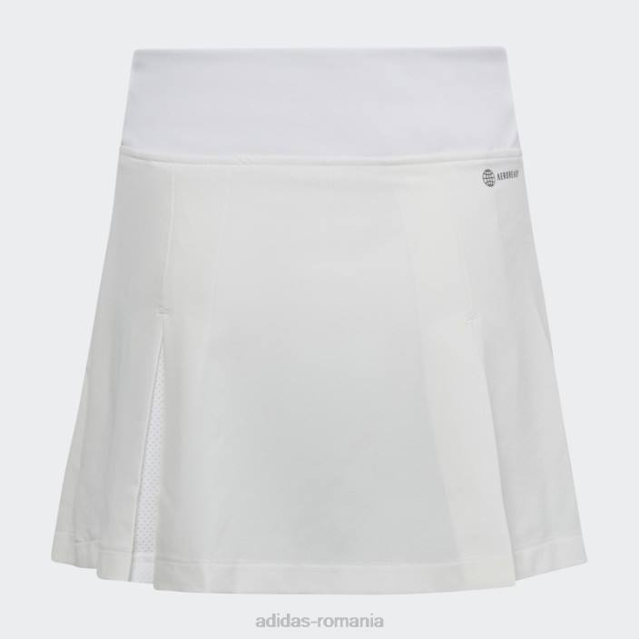 Adidas fusta club tenis plisata alba copii alb 2JBN12103