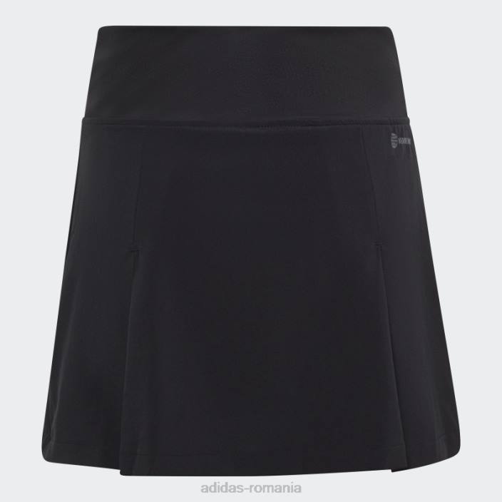 Adidas fusta club tenis plisata neagra copii negru 2JBN19189