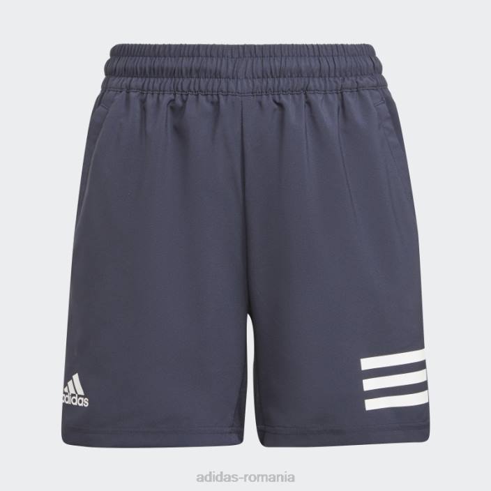 Adidas pantaloni scurți adidas ink club tenis 3 dungi copii cerneală/alb 2JBN19077