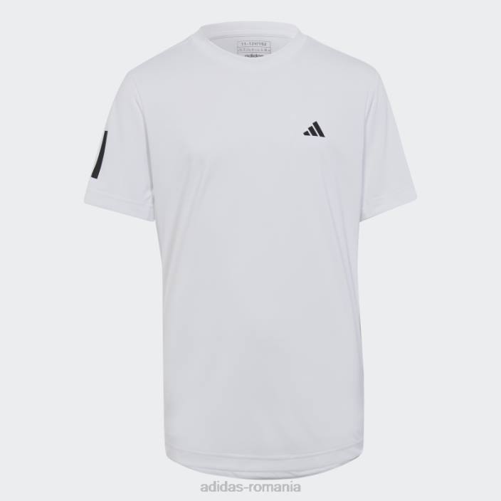 Adidas tricou de tenis club fierbinte cu 3 dungi alb copii alb 2JBN11881