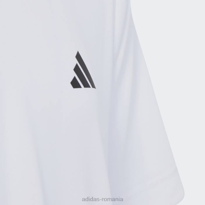 Adidas tricou de tenis club fierbinte cu 3 dungi alb copii alb 2JBN11881