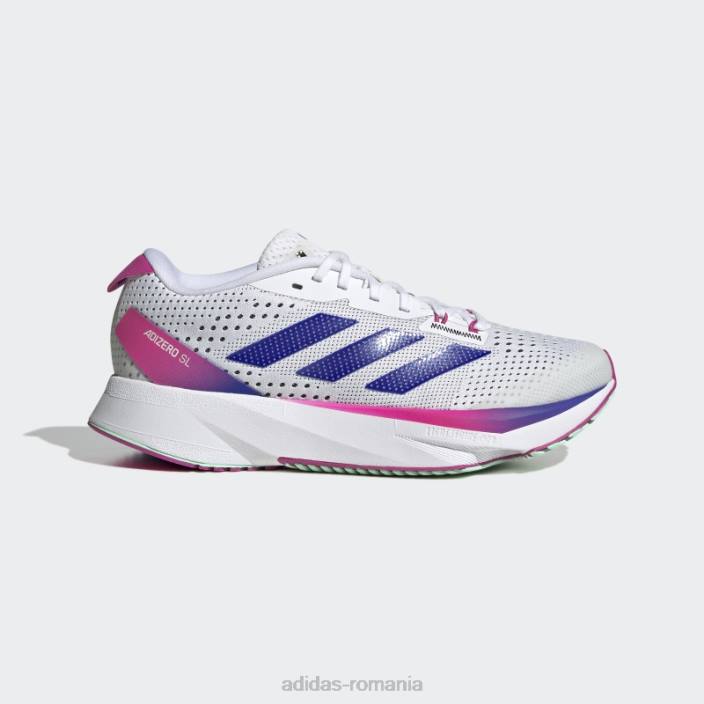 Adidas pantofi albi adizero sl copii alb/albastru/fucsia 2JBN3551