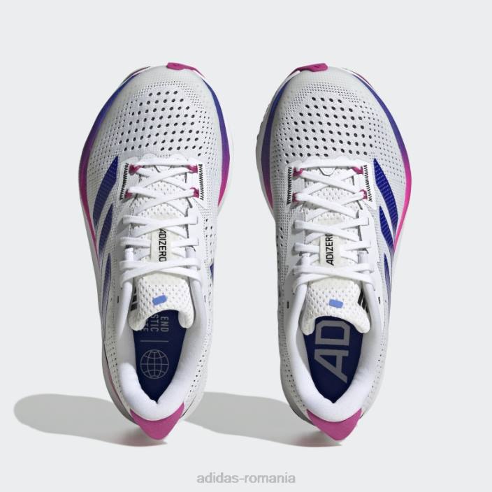Adidas pantofi albi adizero sl copii alb/albastru/fucsia 2JBN3551