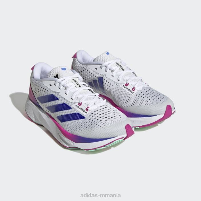 Adidas pantofi albi adizero sl copii alb/albastru/fucsia 2JBN3551